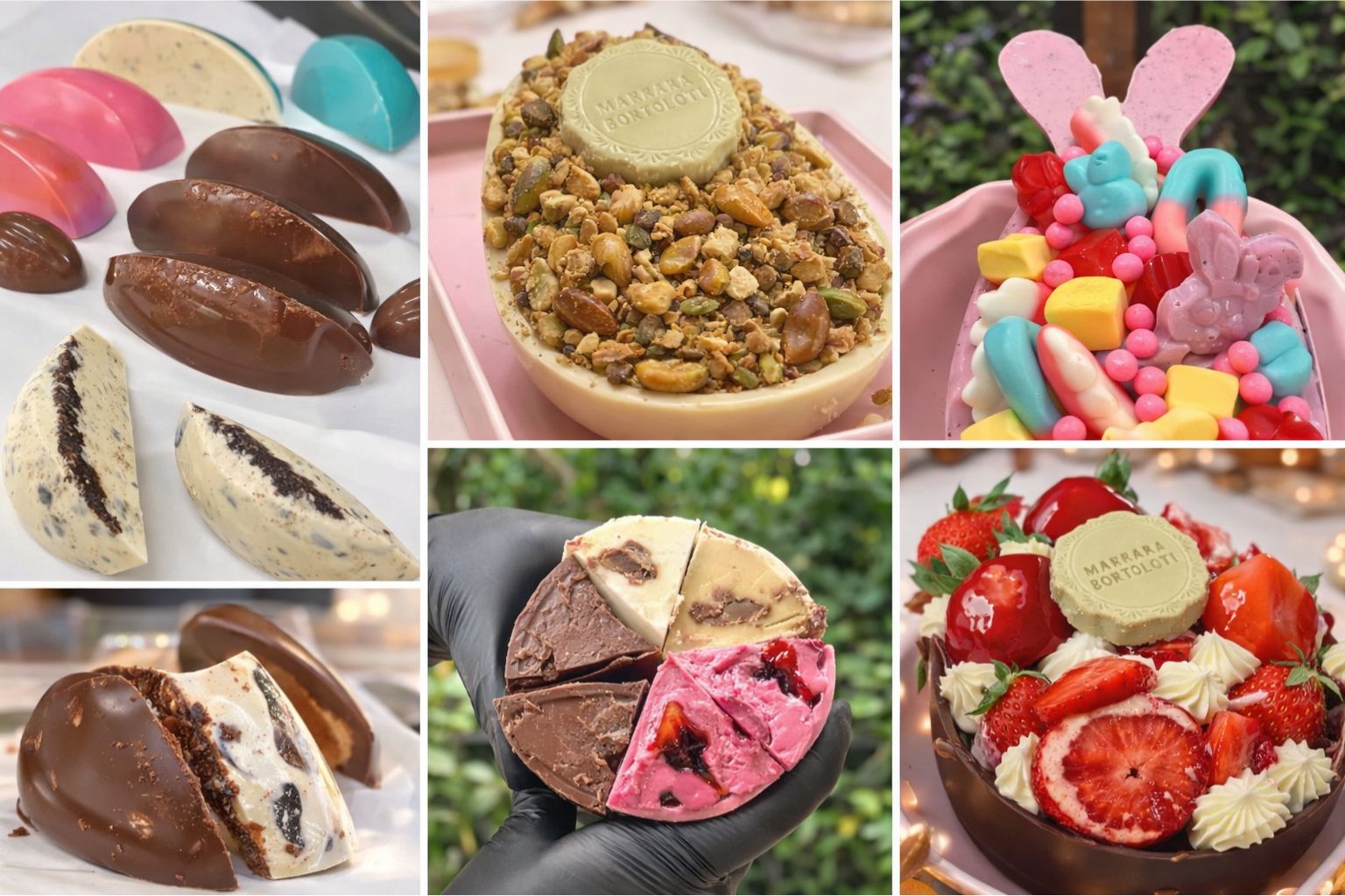 Mosaico de ovos de colher gourmet